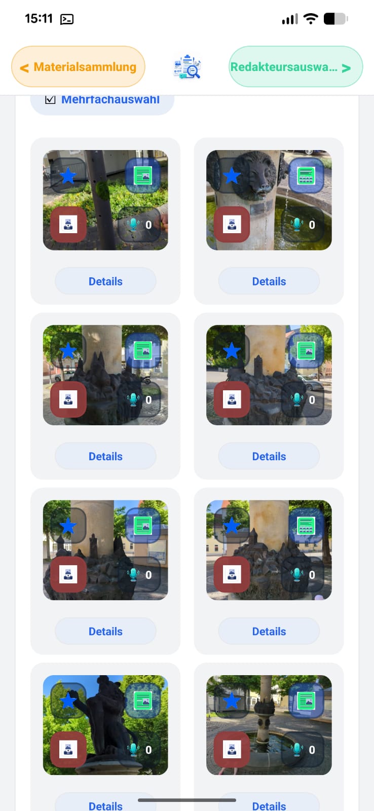 GUtheApp Screen: Nachbearbeitung